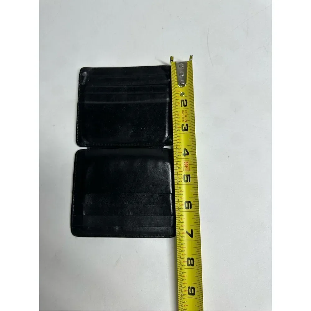 Rich Born Black Leather 12 Slides Cardholder ID Holder